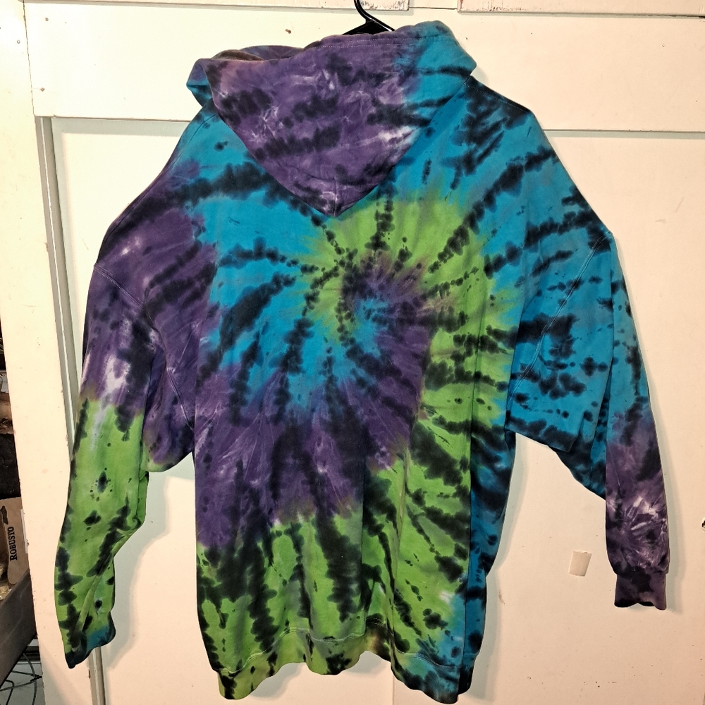 NWT 3XL Tie Dyed Full Zip Hooded Sweatshirt